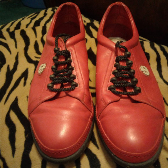 Vintage-Balley-Tramp-Red-Sneakers - Picture 1 of 5